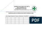 Bukti Pelaksanaan Pemantapan Mutu Internal (Pmi)