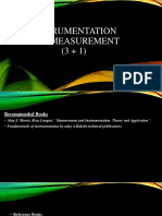 Instrumentation and Measurement (3 + 1)