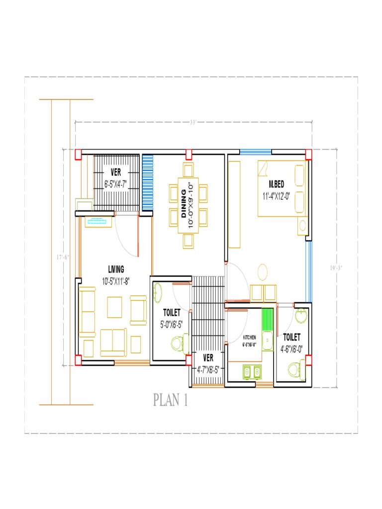 Floor Plan Layout with Dimensions | PDF