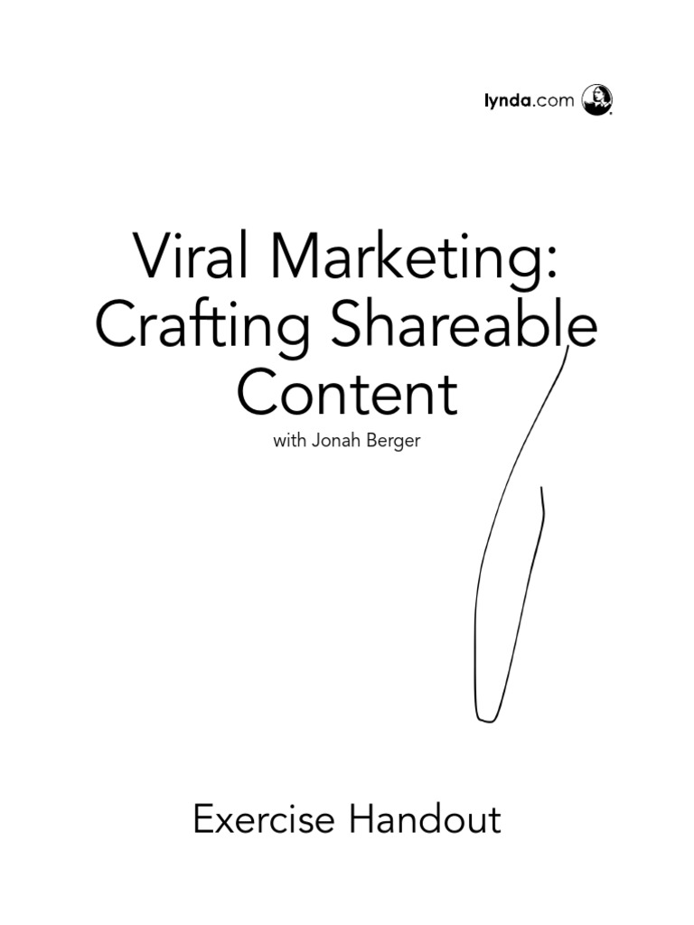 Viral Marketing Crafting Shareable Content Exercise Handout Pdf