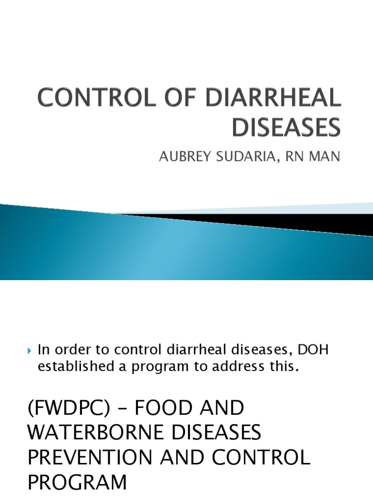 Food and Waterborne Disease Control Program | PDF | Cholera | Diarrhea