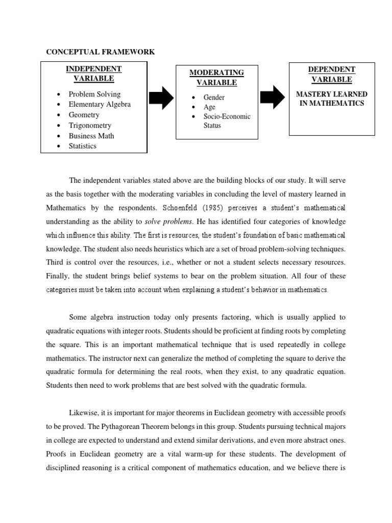 Conceptual Framework Independent Variable Moderating Variable Dependent ...