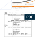 Susunan Acara Mini Symposium