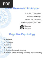 Smart Thermostat Prototype: Course: COMP1649 Interaction Design Student ID: GT60826 Name: Nguyen Ngoc Chan