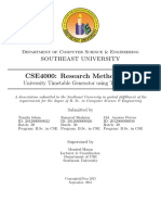 University Timetable Generator Using Tab