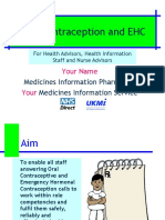 Oral Contraception and EHC: Your Name Your