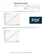 Speed Time Graphs - 1