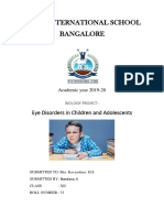 Nitte International School Bangalore: Eye Disorders in Children and Adolescents