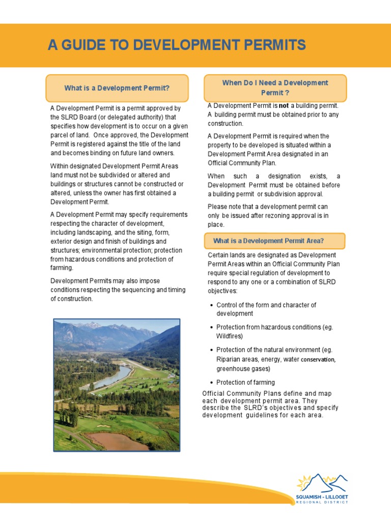 Development Permit Guide | PDF | Land Lot | License