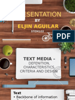 Presentation: Eljin Aguilar