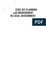 Strategic Gis Planning and Management in Local Government