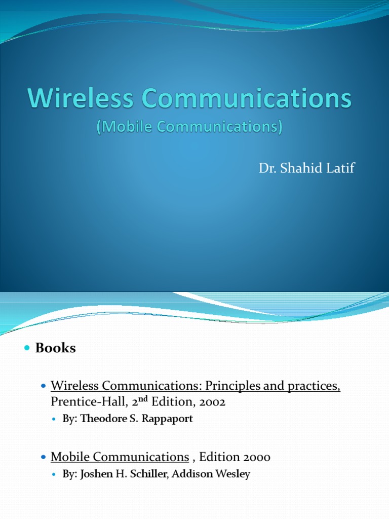Overview of Wireless Communication Systems | PDF | Data Transmission ...