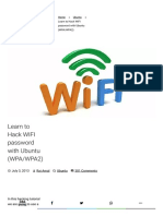 Learn To Hack WIFI Password With Ubuntu (WPA - WPA2)