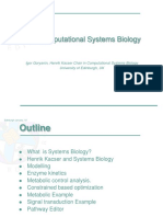 Computational Systems Biology