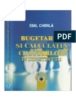 Bugetarea Si Calculatia Costurilor in Constructii