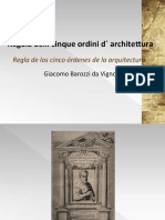Regla de Los Cinco Ordenes de La Arquitectura Giacomo Barozzi Da Vignola PDF