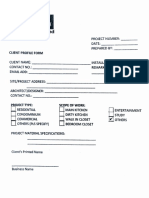 KB Client Profile Form