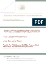 Resume Jurnal Manajemen Wilayah Peisisir