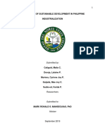 Implications of Sustainable Development in Philippine Industrialization