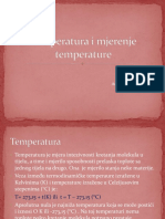 Temperatura I Mjerenje Temperature
