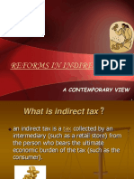 Reformes in Indian Indirect Taxation