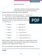 Hyperbolic Derivatives: Example
