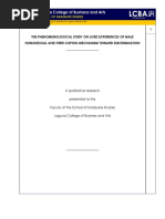 The Phenomenological Study On Lived Experiences of Male Homosexual and Their Coping Mechanism Toward Discrimination