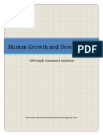 100 Human Growth and Development Sample Assessment Questions