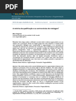 A retórica da qualificação e as controvérsias de rotulagem