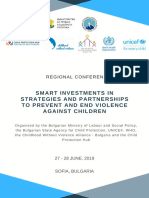 SMART INVESTMENTS IN STRATEGIES TO PREVENT AND END VIOLENCE AGAINST CHILDREN