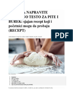 Kako Da Napravite Savršeno Testo Za Pite I Burek