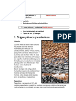 Origen Pétreos y Cerámicos