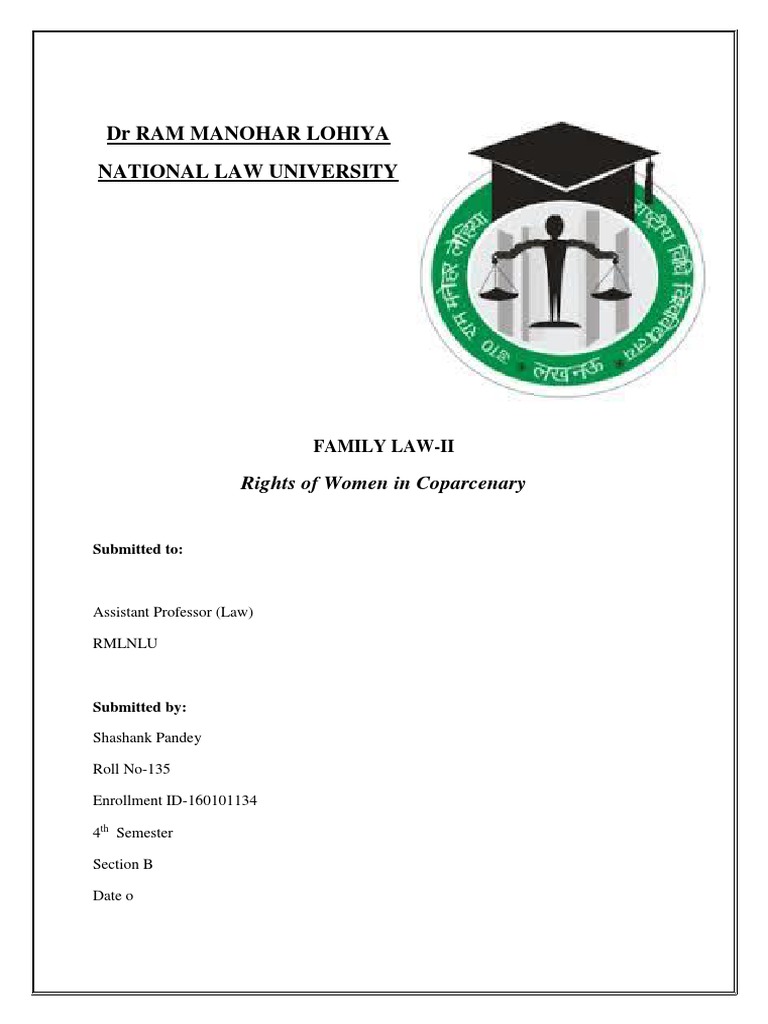rights-of-women-in-coparcenary-property-pdf-codification-law