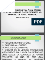 Dados Judiciais Da Violência Sexual Contra Crianças E Adolescentes No Município de Porto Velho/Ro