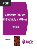 Additives To Enhance Hydrophilicity of PU Foam