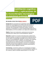 Neurorehabilitación Cognitiva. Fundamentos de La NMT