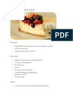 Receta Cheesecake