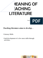 The Meaning of Teaching Literature