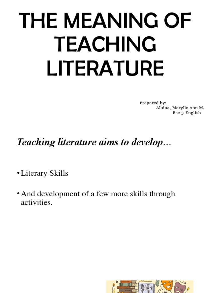 The Meaning of Teaching Literature | PDF | Language Arts & Discipline ...