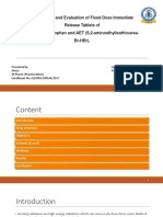 Formulation and Evaluation of Fixed Dose Immediate Release Tablets of 5-Hydroxytryptophan and Aet (S, 2-Aminoethylisothiourea-Br-Hbr)