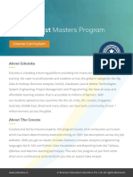 Data Analyst Masters Program Curriculum