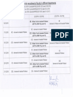 Interview DatesFaculty 24092019