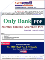 Only Banking!: Monthly Banking Awareness PDF
