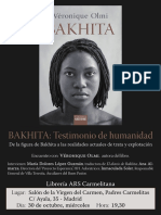 Bakhita Testimonio de Humanidad. de La F