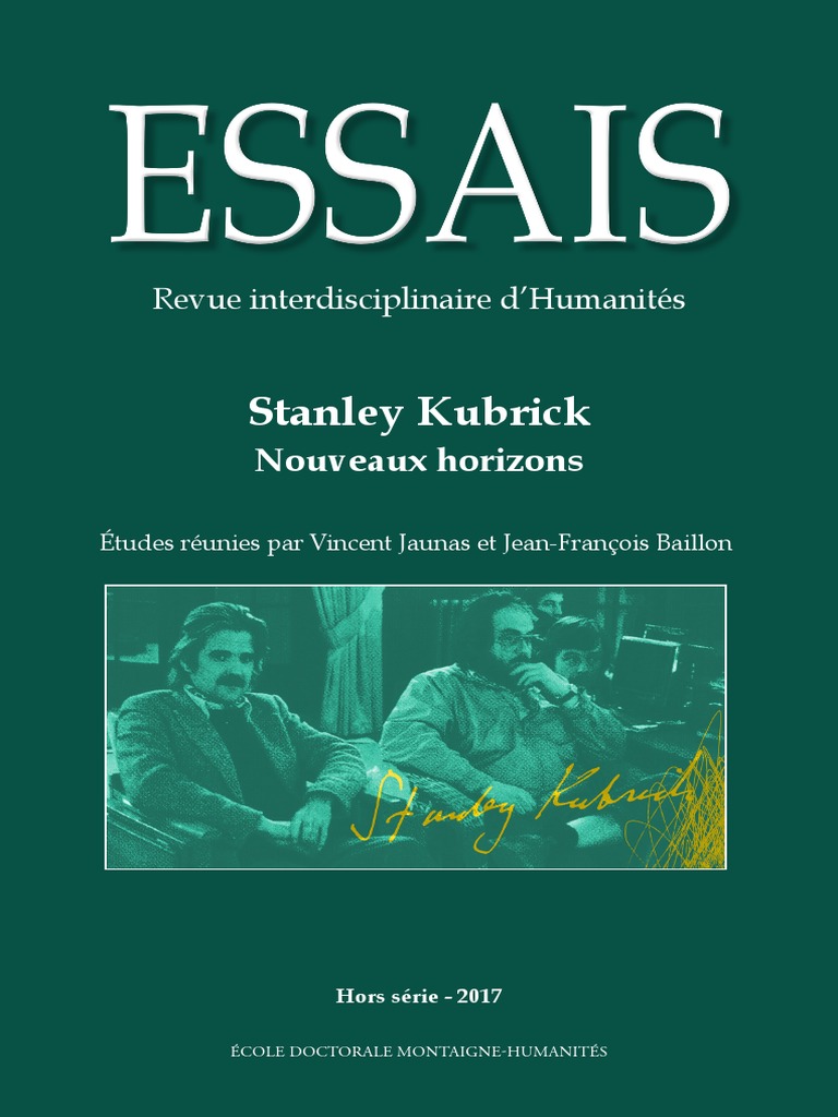 Stanley Kubrick Nouveaux Horizons Essais PDF Cinématographie Essais (Montaigne)