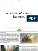 Who's Who - Artist Research.