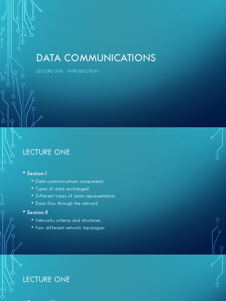 Introduction to Data Communications and Networks | PDF | Network ...