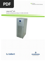 Liebert NX UPS: Operation and Maintenance Manual-10-30kVA, 208V, 60Hz