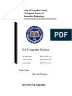BS-Computer Science: University of Sargodha Faculty of Computer Science & Information Technology