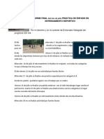 Informe Final Práctica de Énfasis en Entrenamiento Deportivo